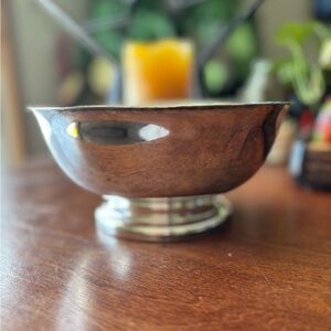 Sheridan 10” Silver Pedestal Bowl vintage